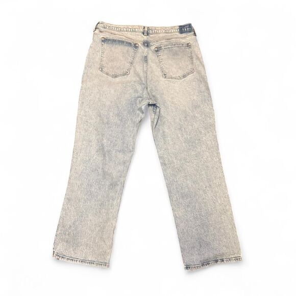 Abercrombie & Fitch ’90s Baggy Jeans Curve Love 34 18R Low Rise Light Wash - Picture 2 of 7